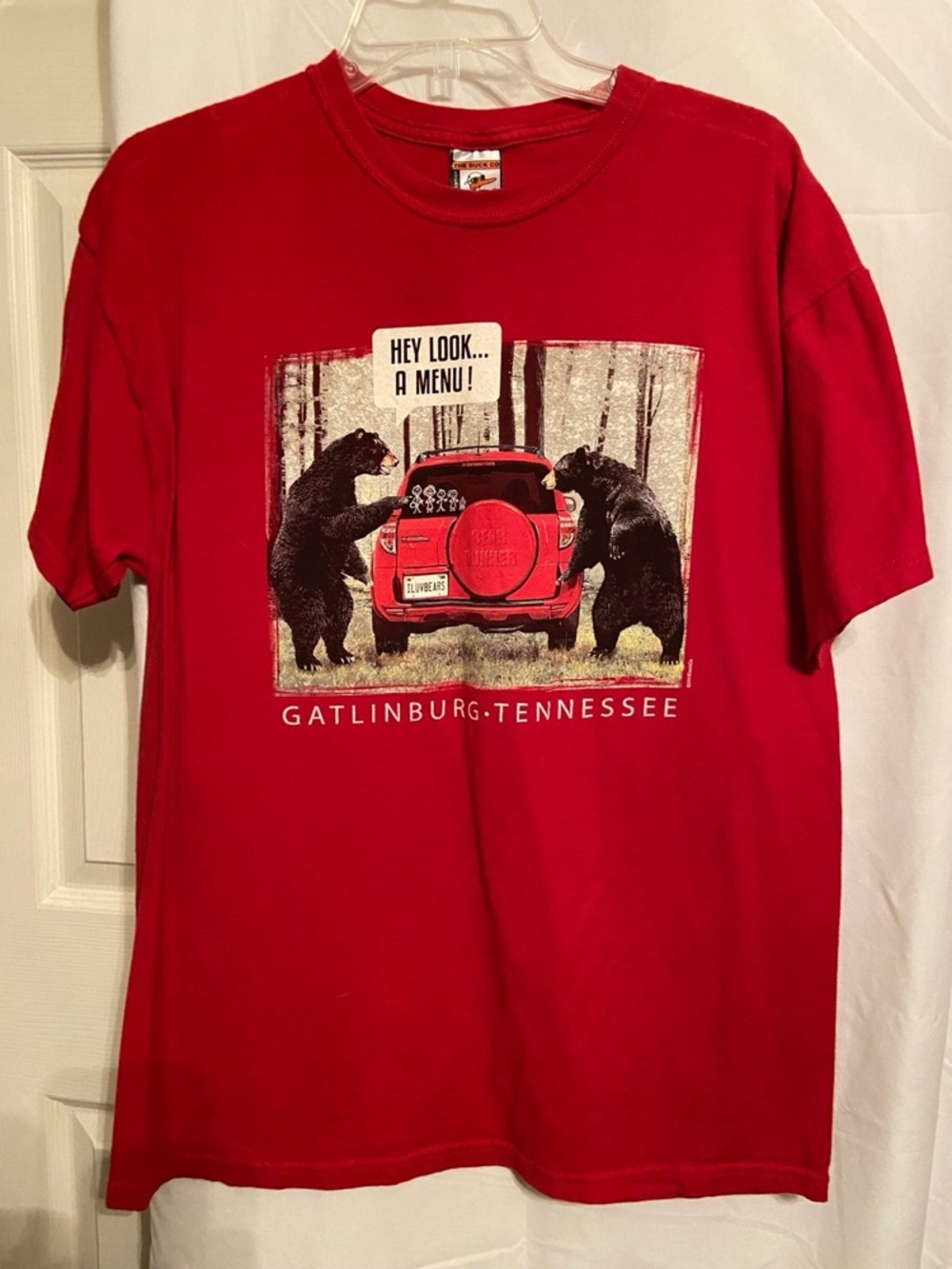Men’s Gatlinburg Tennessee T-Shirt (Funny - Bear Menu)